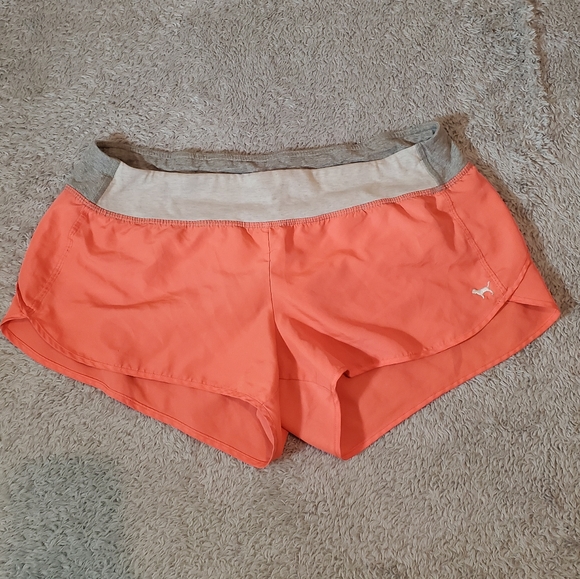 PINK Victoria's Secret Pants - PINK VS Shorts Mesh Gym Peach Zipper, M